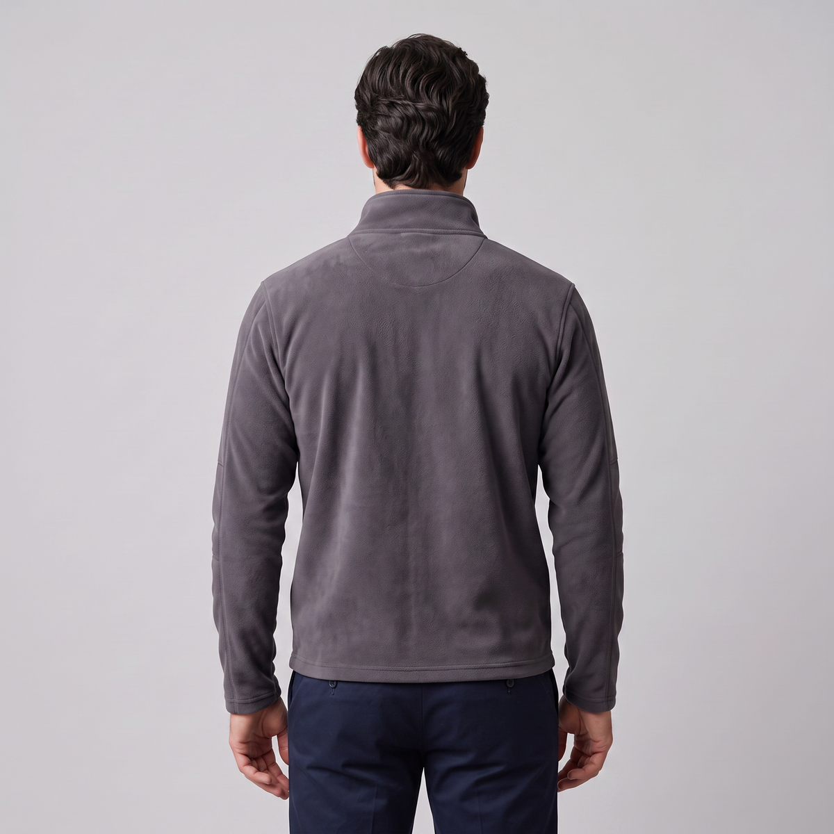 Herren Fleece-Pullover mit Quarter-Zip