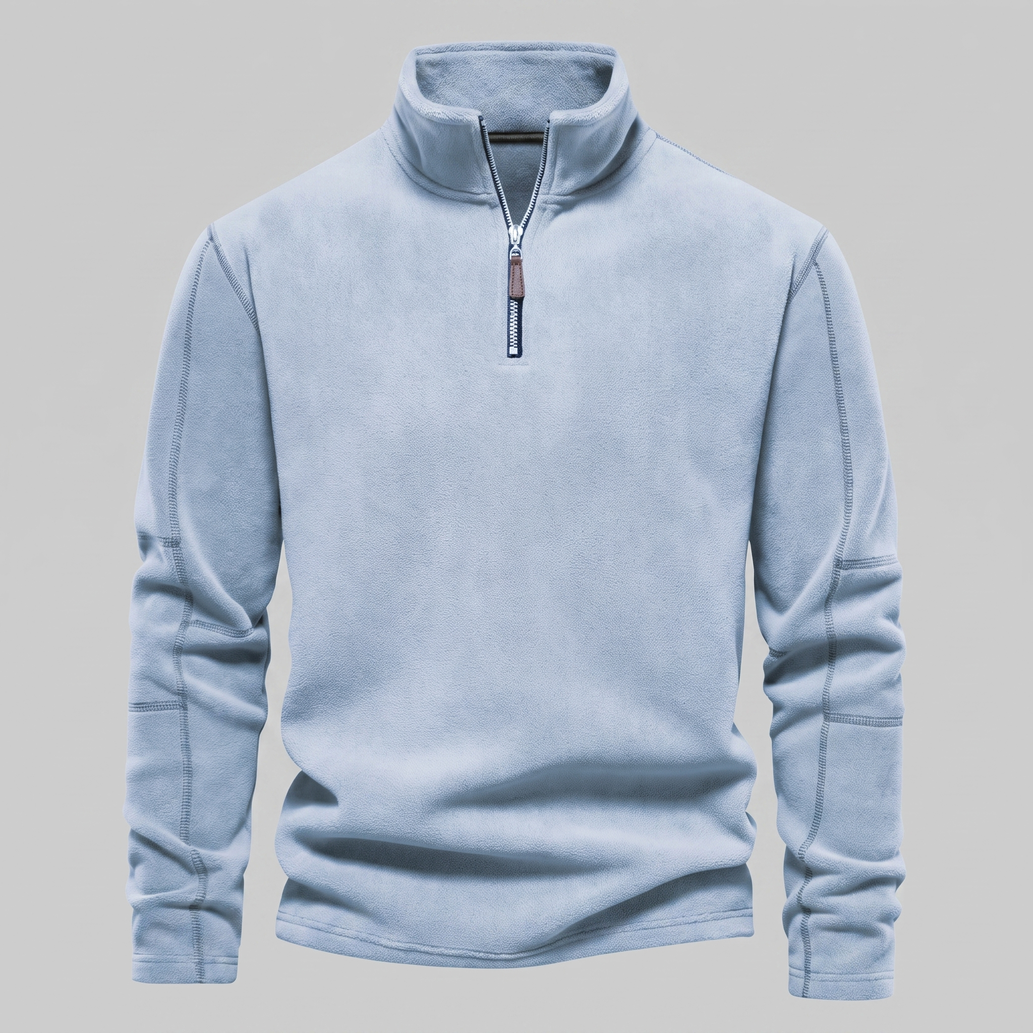 Herren Fleece-Pullover mit Quarter-Zip