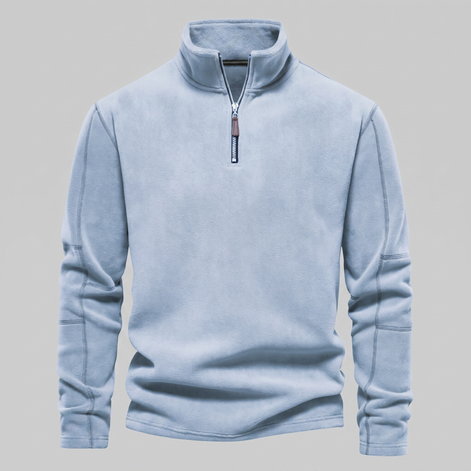 Herren Fleece-Pullover mit Quarter-Zip