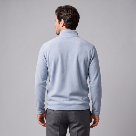 Herren Fleece-Pullover mit Quarter-Zip