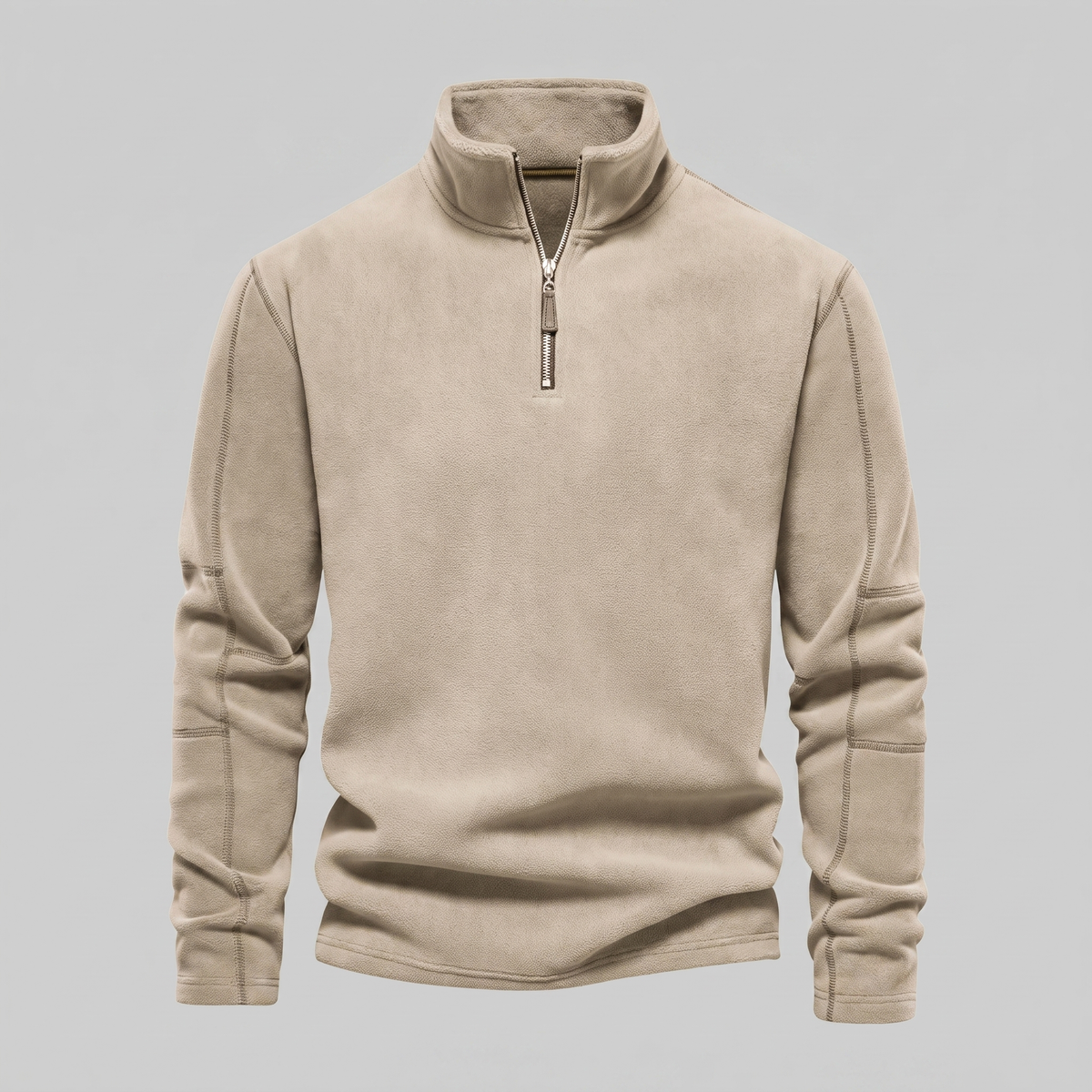 Herren Fleece-Pullover mit Quarter-Zip