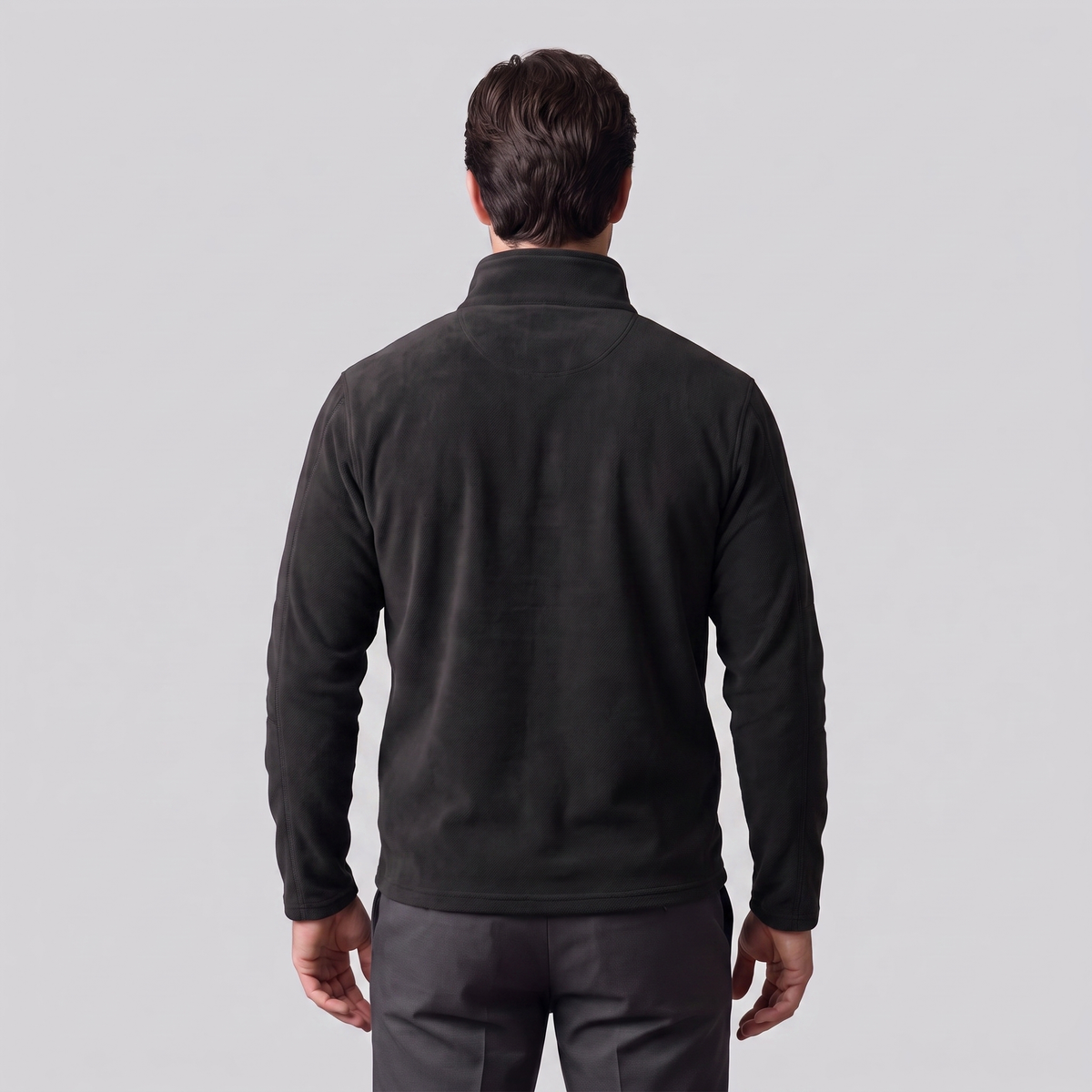 Herren Fleece-Pullover mit Quarter-Zip