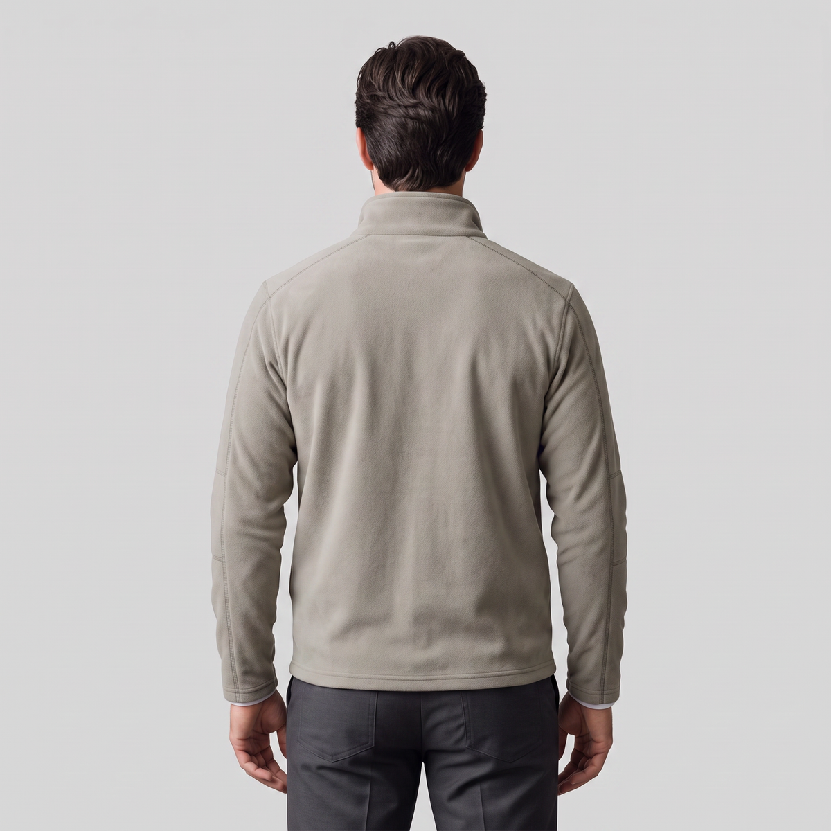 Herren Fleece-Pullover mit Quarter-Zip