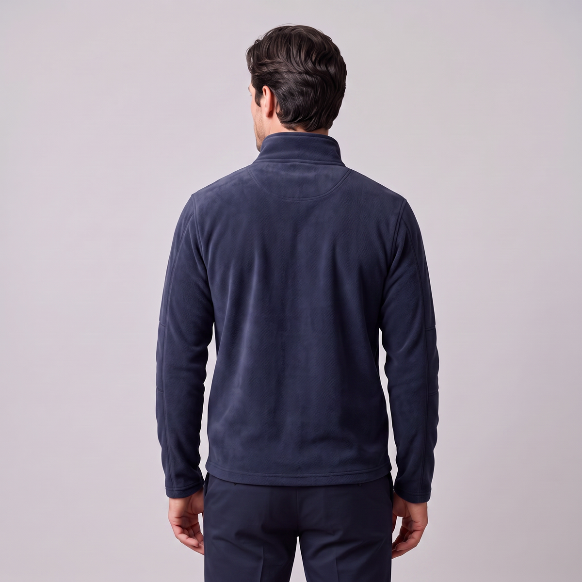 Herren Fleece-Pullover mit Quarter-Zip