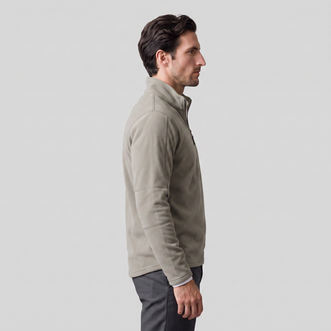 Herren Fleece-Pullover mit Quarter-Zip
