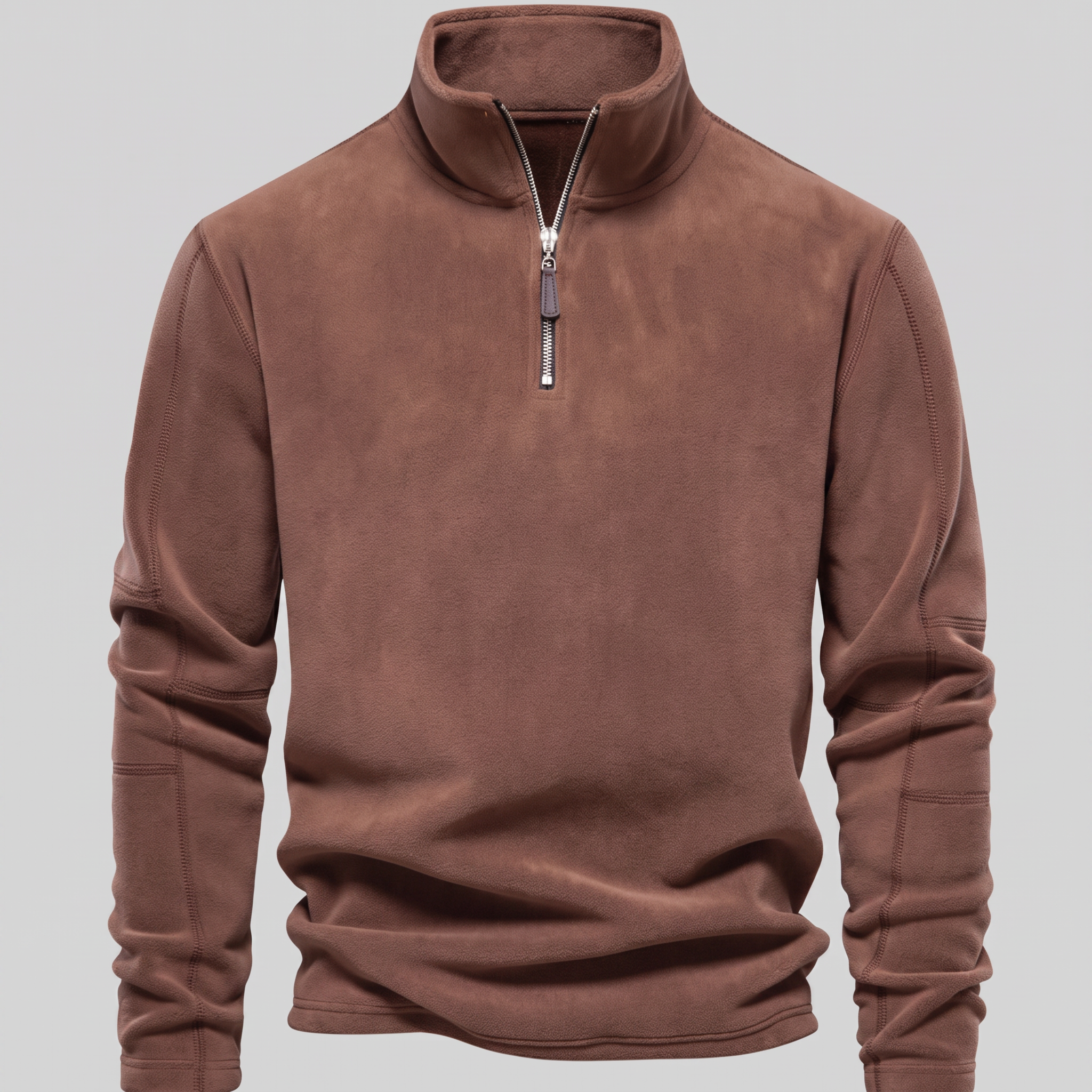 Herren Fleece-Pullover mit Quarter-Zip