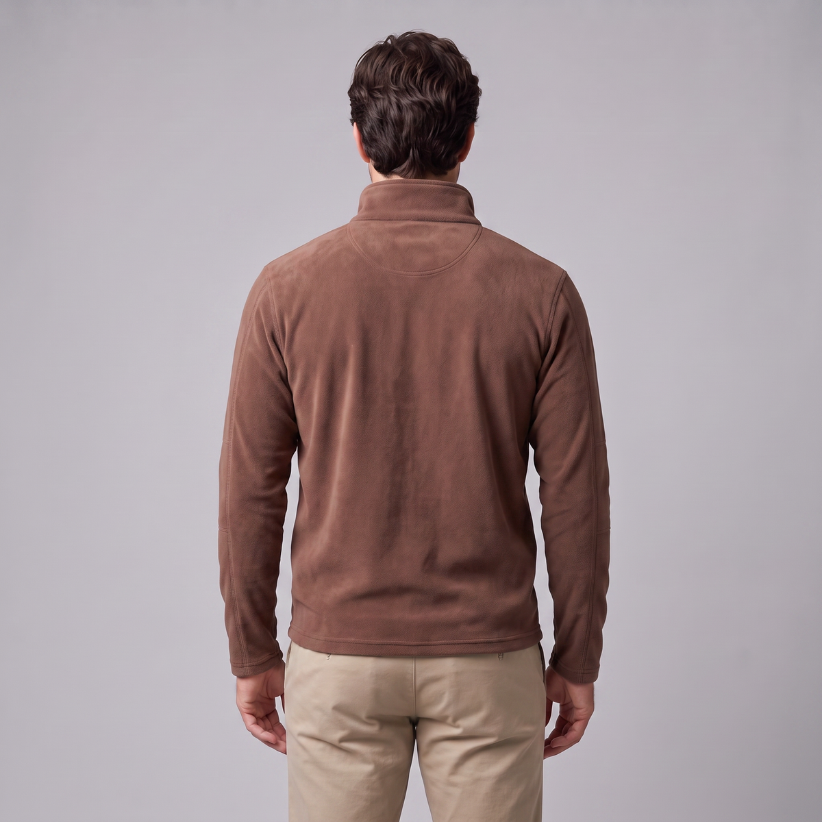 Herren Fleece-Pullover mit Quarter-Zip