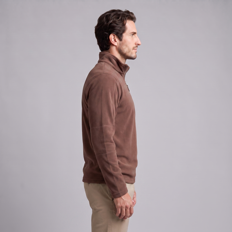 Herren Fleece-Pullover mit Quarter-Zip