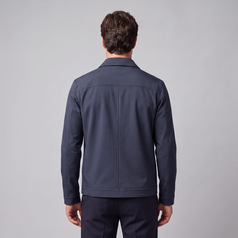 Herren Fleece-gefütterte Jacke mit Hemdkragen