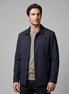 Herren Fleece-gefütterte Jacke mit Hemdkragen