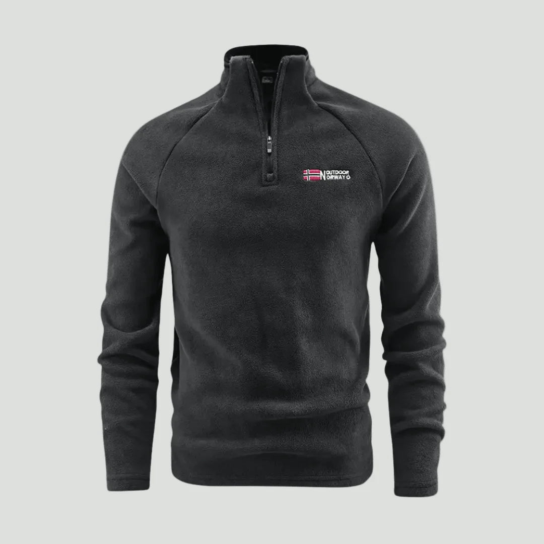 Herren Fleecejacke Thermofleece mit Halbem Reißverschluss