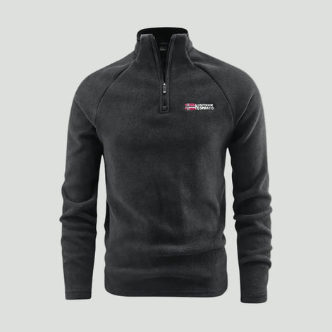 Herren Fleecejacke Thermofleece mit Halbem Reißverschluss
