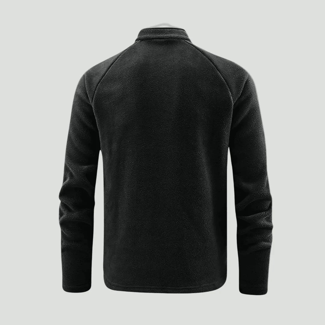 Herren Fleecejacke Thermofleece mit Halbem Reißverschluss