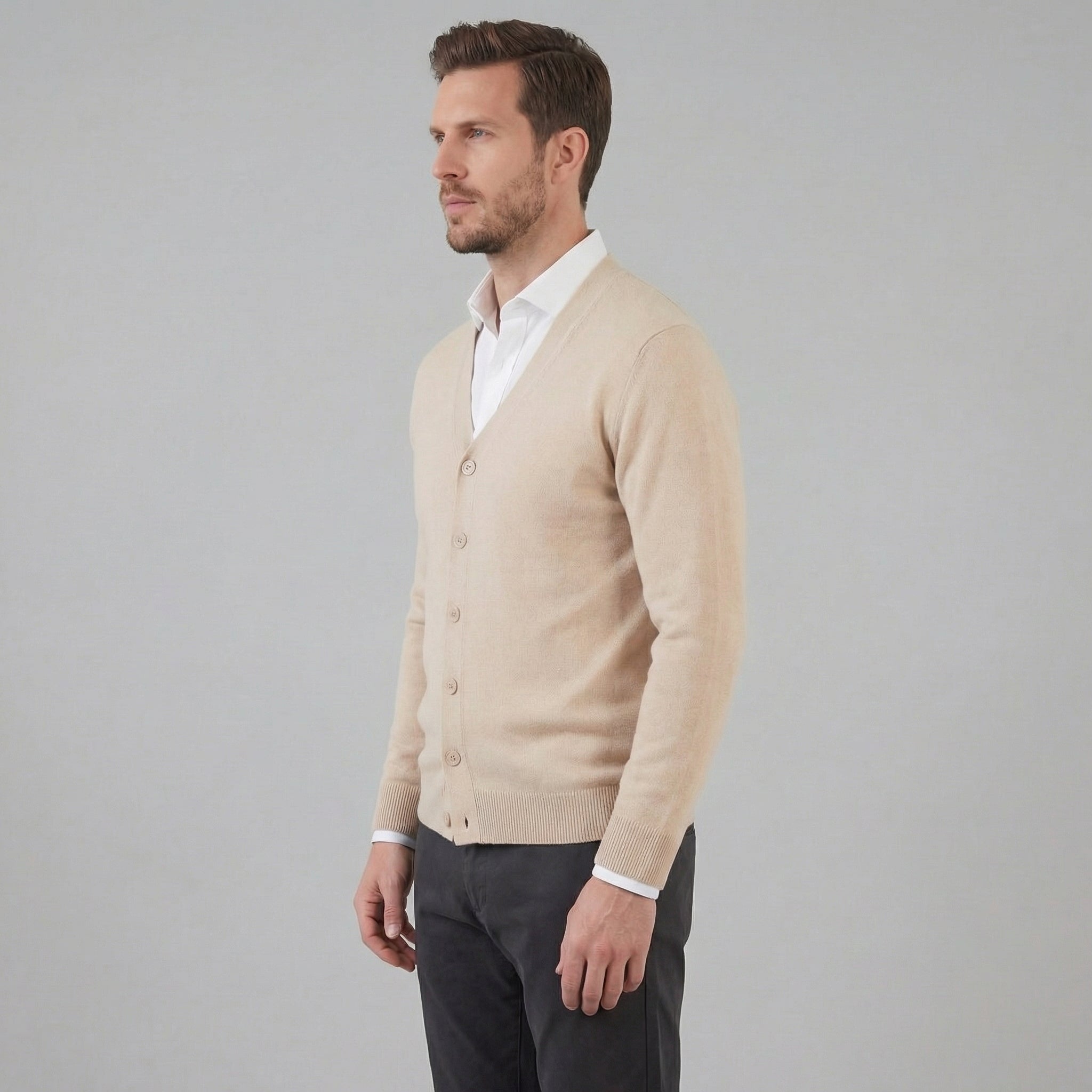 Herren Freizeit V Ausschnitt Cardigan