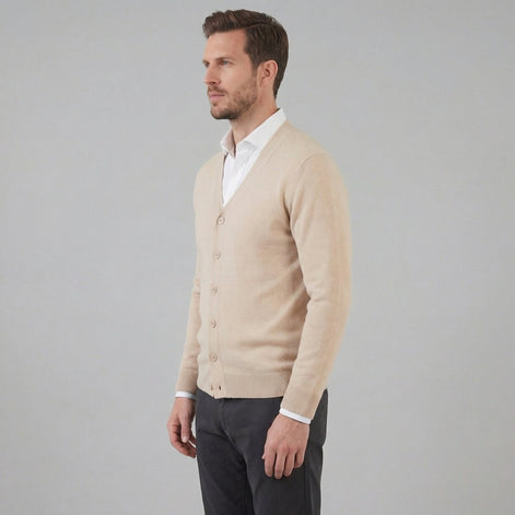 Herren Freizeit V Ausschnitt Cardigan