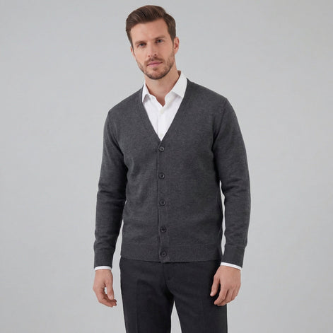 Herren Freizeit V Ausschnitt Cardigan