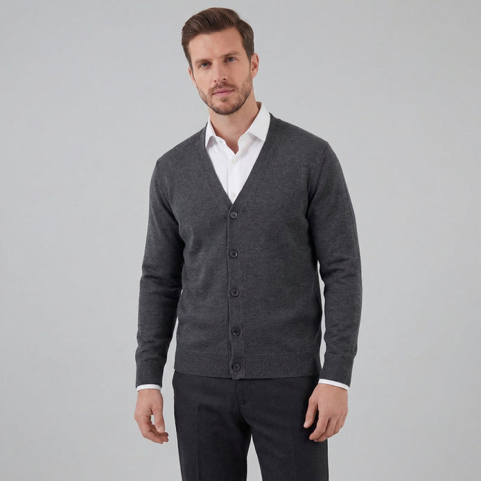 Herren Freizeit V Ausschnitt Cardigan