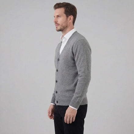 Herren Freizeit V Ausschnitt Cardigan
