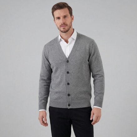 Herren Freizeit V Ausschnitt Cardigan