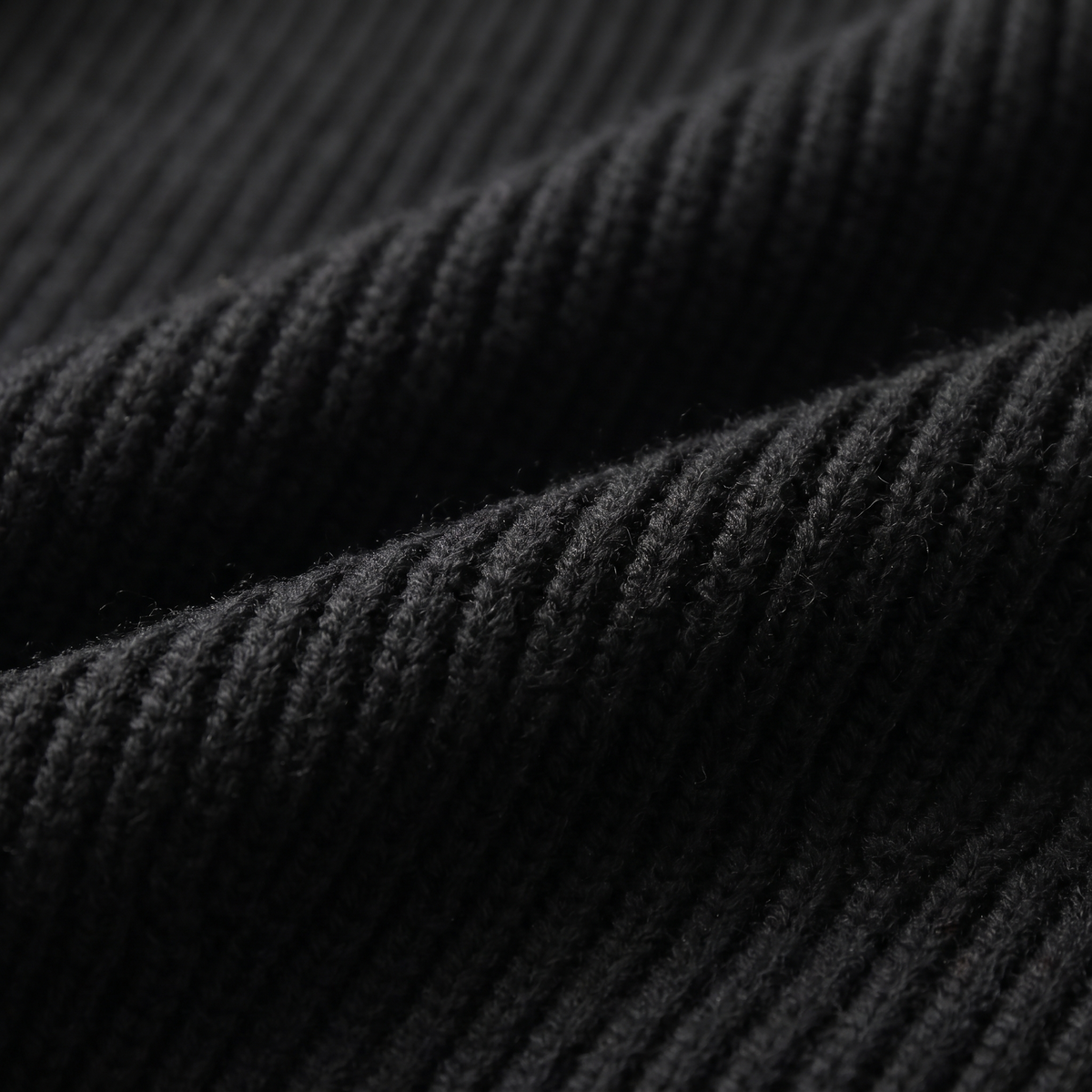 Herren Gerippte Strickjacke aus Wolle