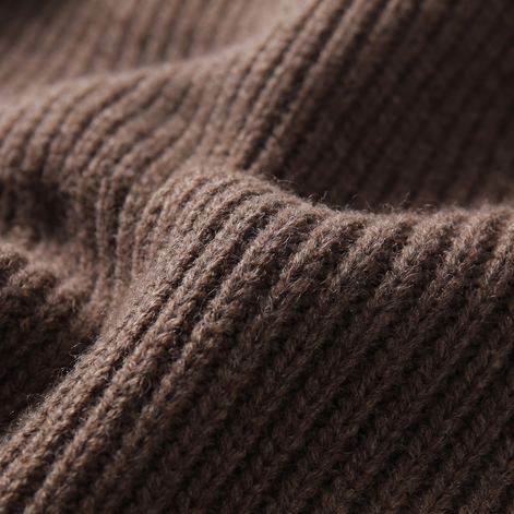 Herren Gerippte Strickjacke aus Wolle