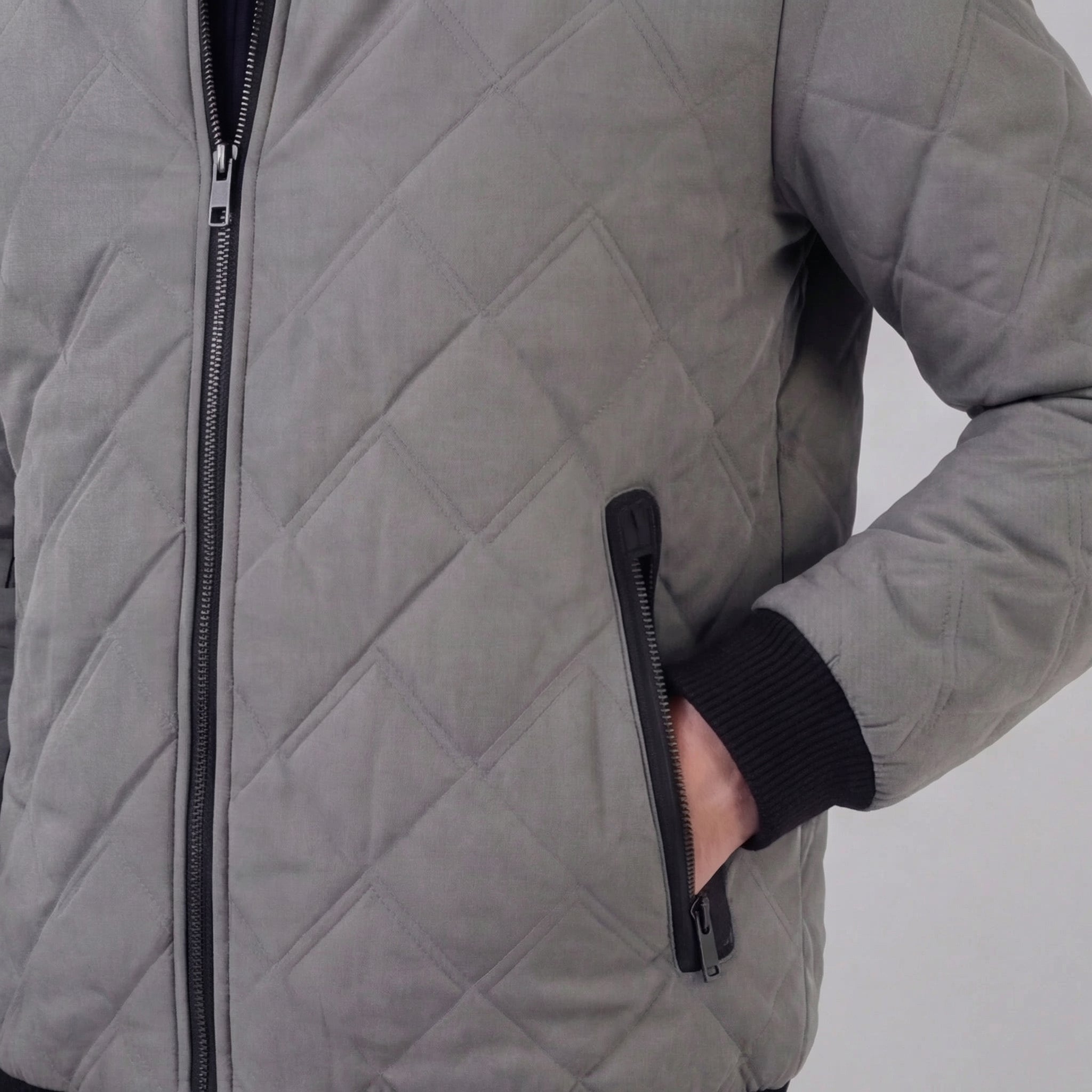 Herren Gesteppte Frühlingsjacke für den Alltag