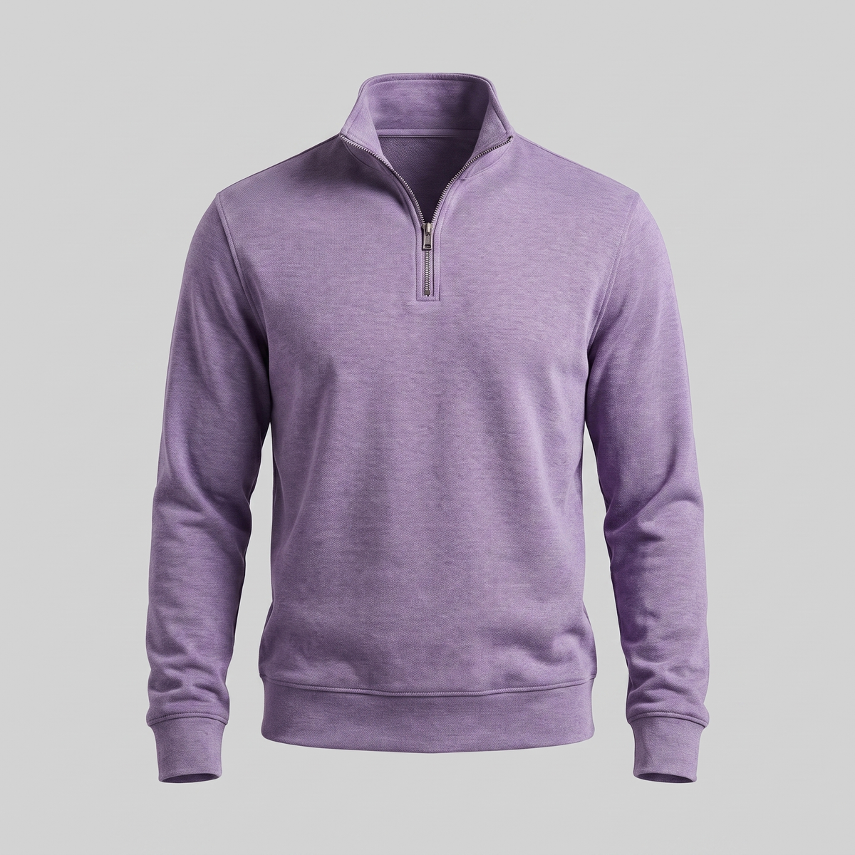 Herren Half-Zip Sweater mit Stehkragen