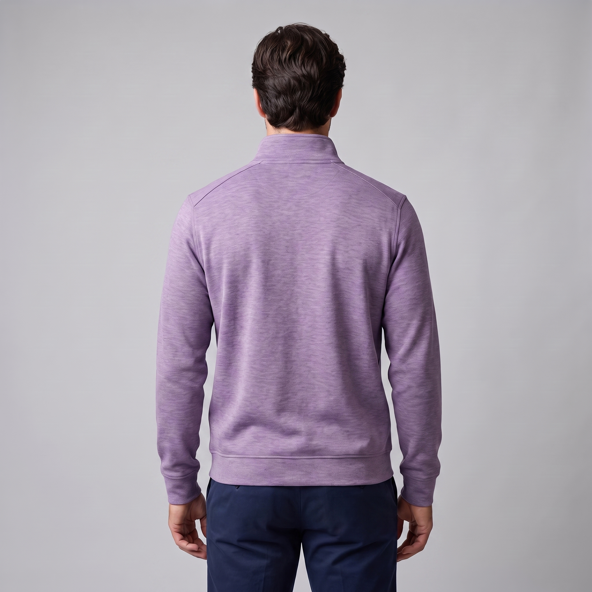 Herren Half-Zip Sweater mit Stehkragen