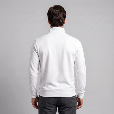 Herren Half-Zip Sweater mit Stehkragen