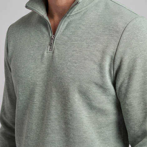Herren Half-Zip Sweater mit Stehkragen