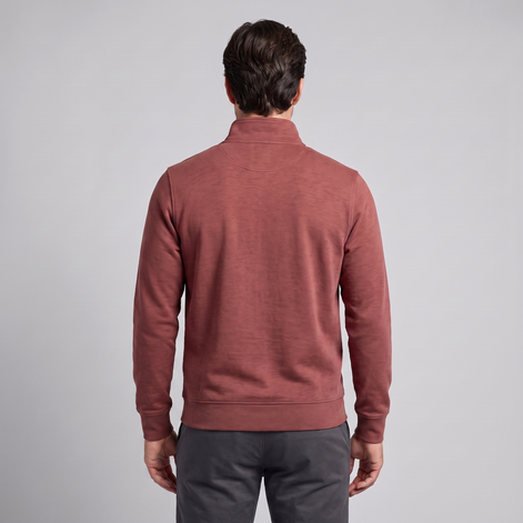 Herren Half-Zip Sweater mit Stehkragen
