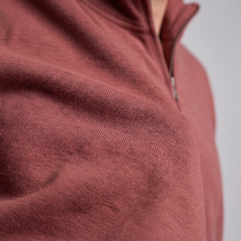 Herren Half-Zip Sweater mit Stehkragen