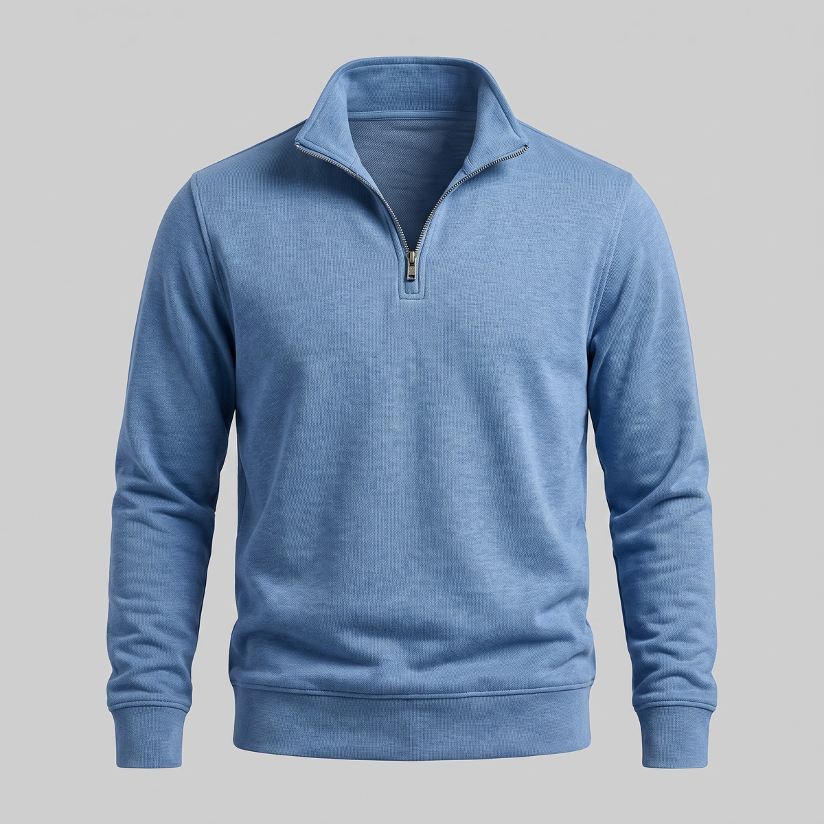 Herren Half-Zip Sweater mit Stehkragen