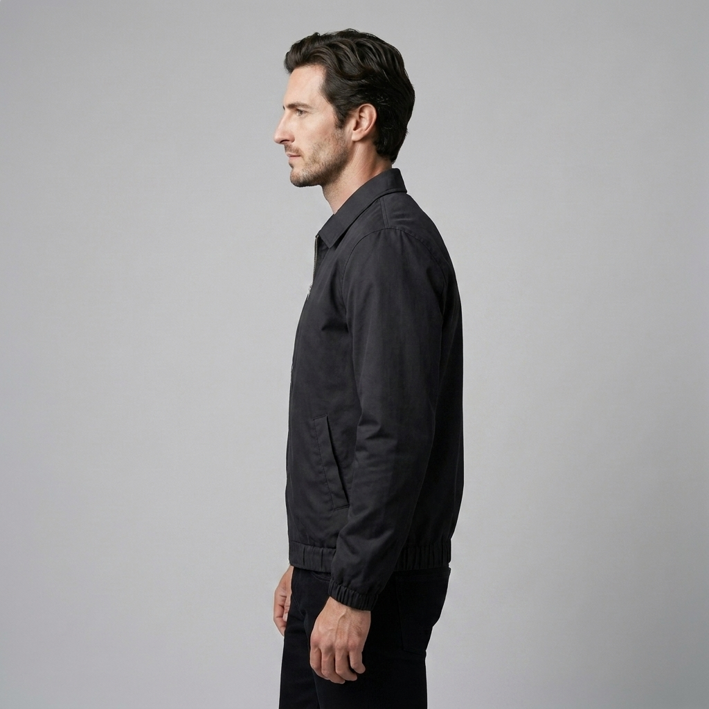Herren Harrington-Jacke mit Reverskragen