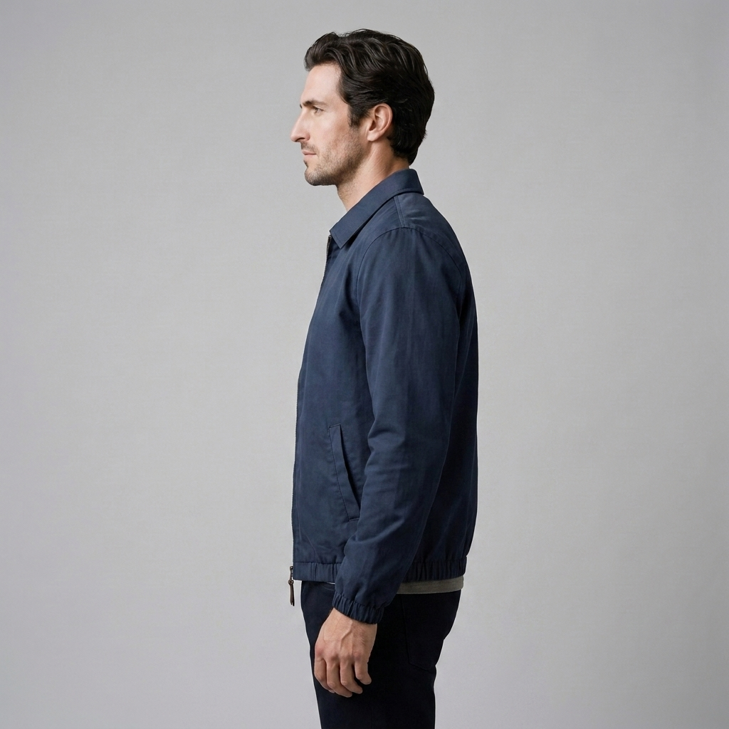 Herren Harrington-Jacke mit Reverskragen
