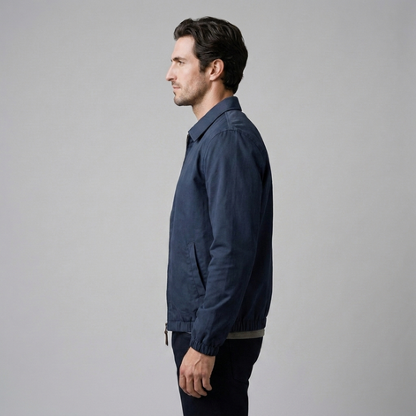 Herren Harrington-Jacke mit Reverskragen