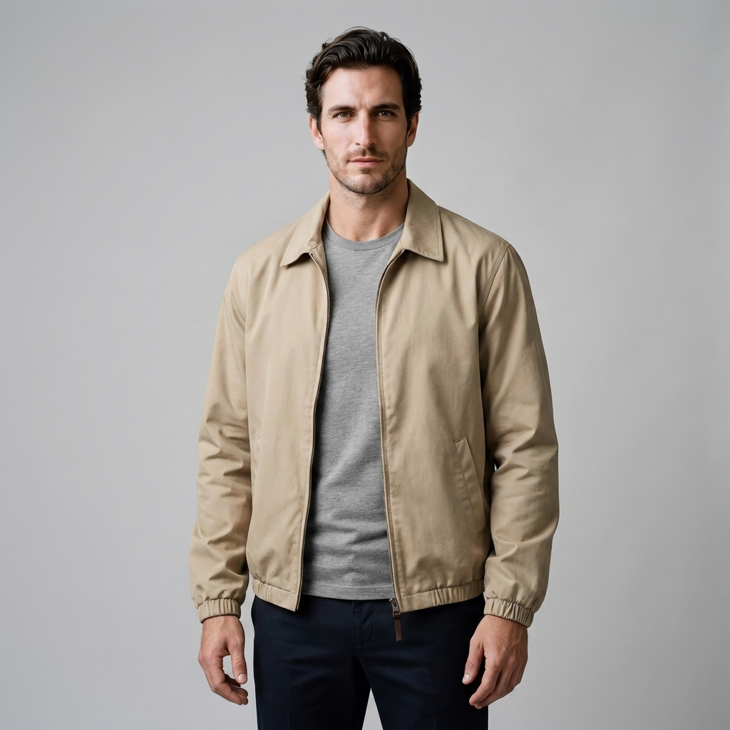 Herren Harrington-Jacke mit Reverskragen