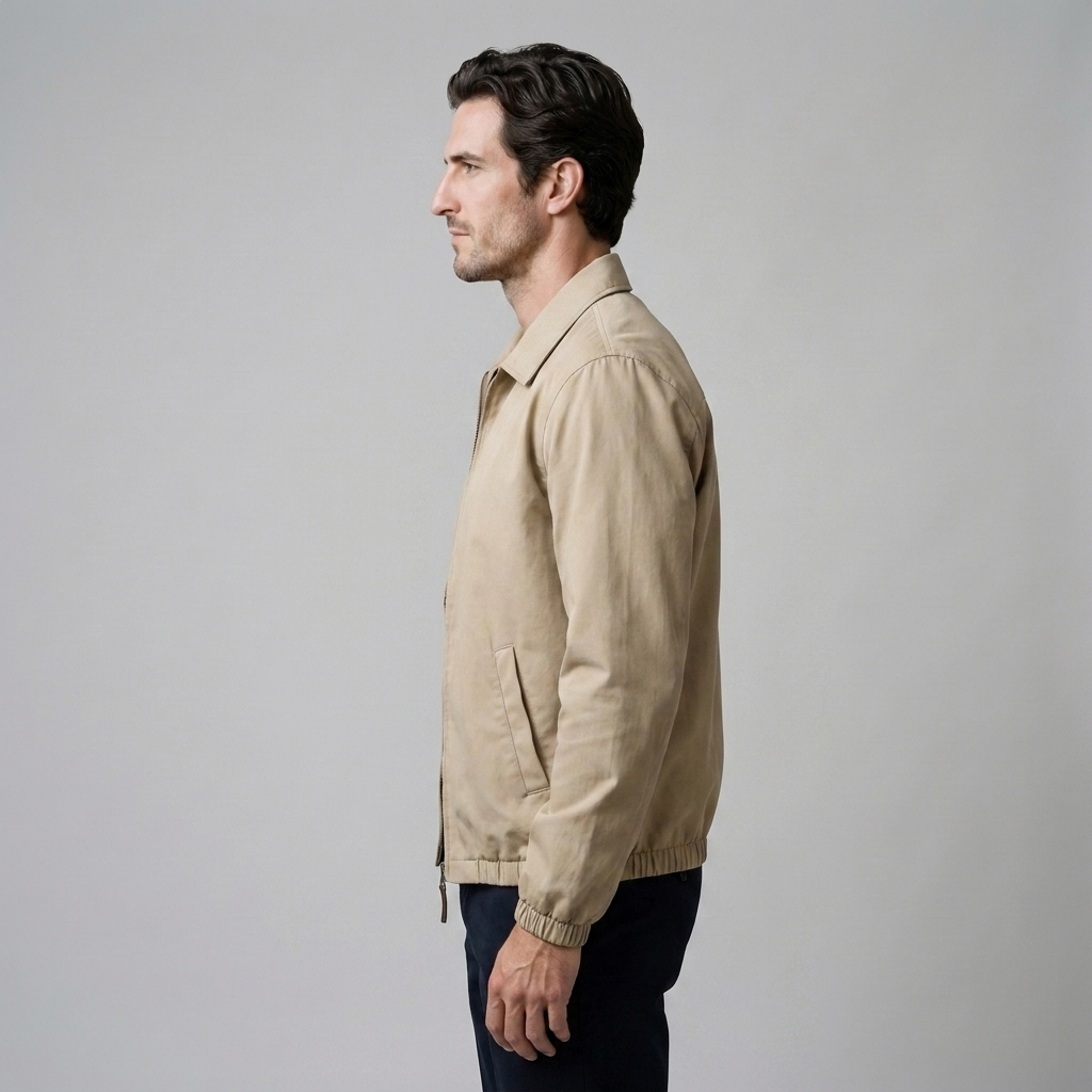 Herren Harrington-Jacke mit Reverskragen