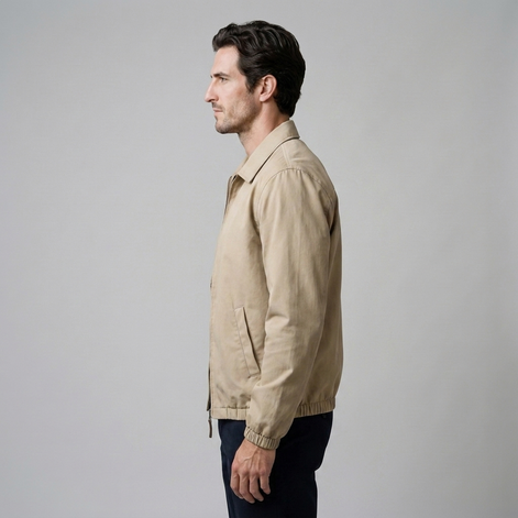 Herren Harrington-Jacke mit Reverskragen