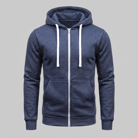Herren Herbst-Fleece-Kapuzenweste