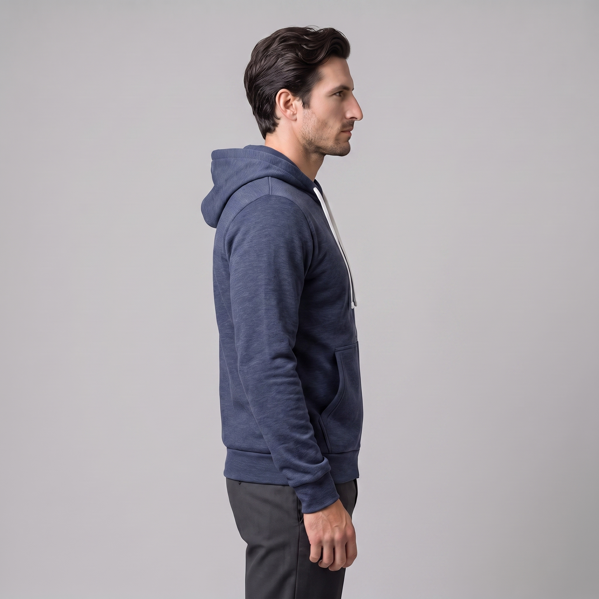 Herren Herbst-Fleece-Kapuzenweste