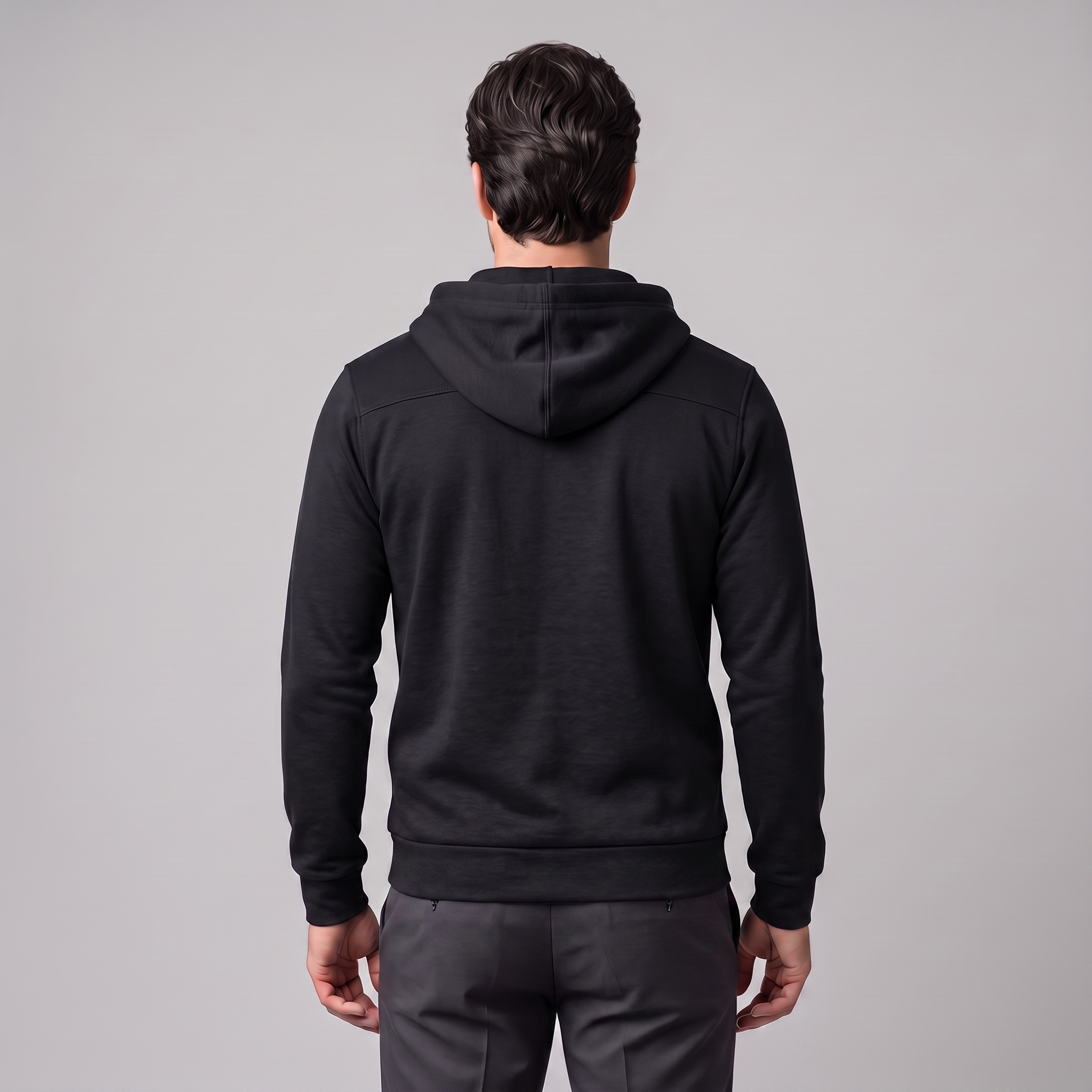 Herren Herbst-Fleece-Kapuzenweste