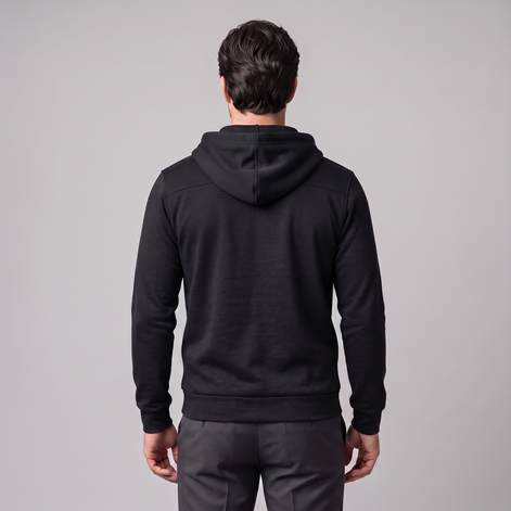 Herren Herbst-Fleece-Kapuzenweste
