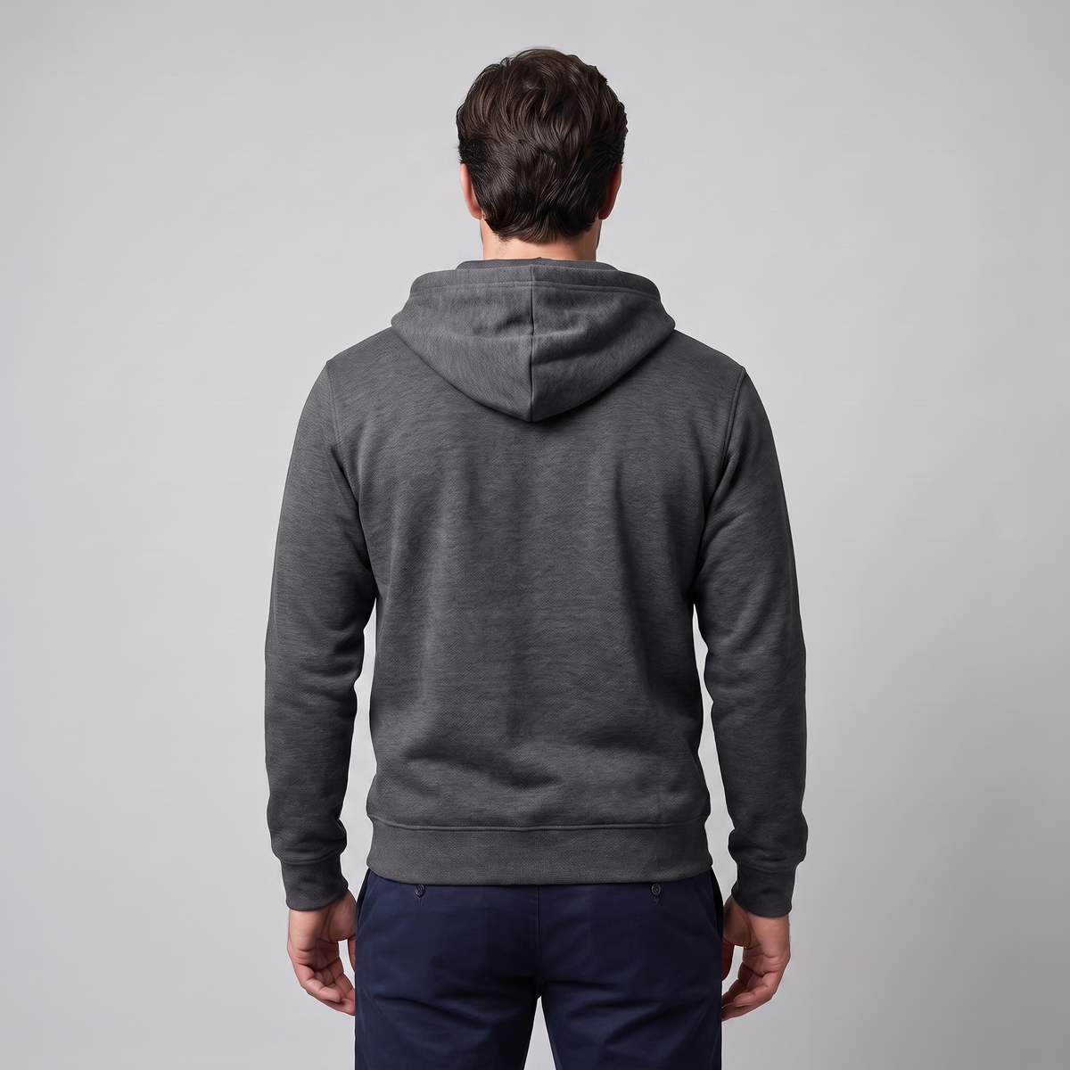 Herren Herbst-Fleece-Kapuzenweste