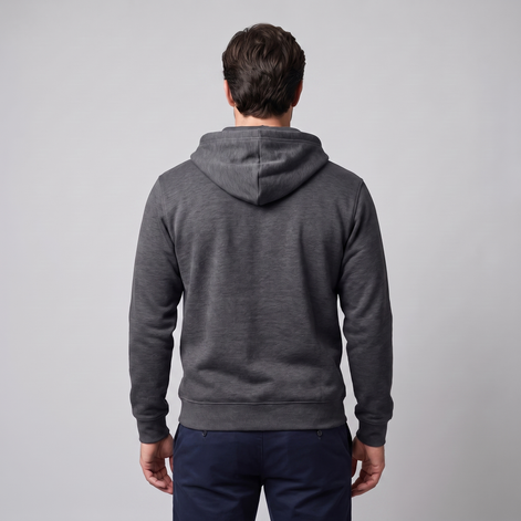 Herren Herbst-Fleece-Kapuzenweste