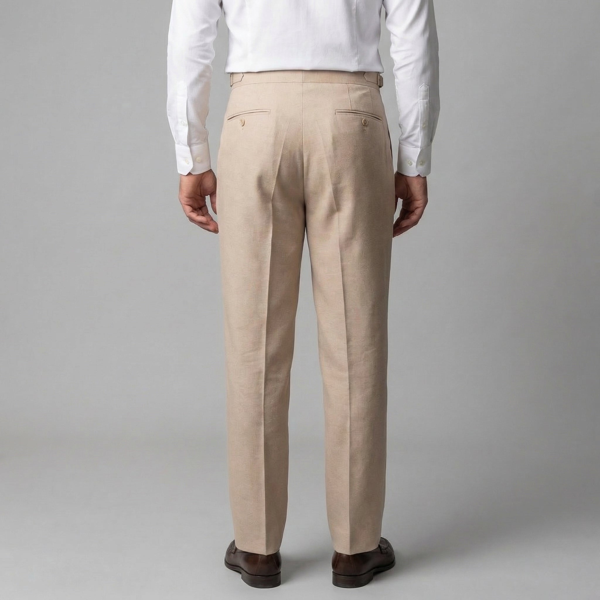 Herren Hochtaillierte Gerade Geschnittene Hose