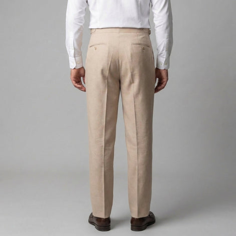 Herren Hochtaillierte Gerade Geschnittene Hose