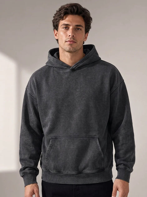Herren Hoodie Fleece Lässiger Pullover mit Kapuze