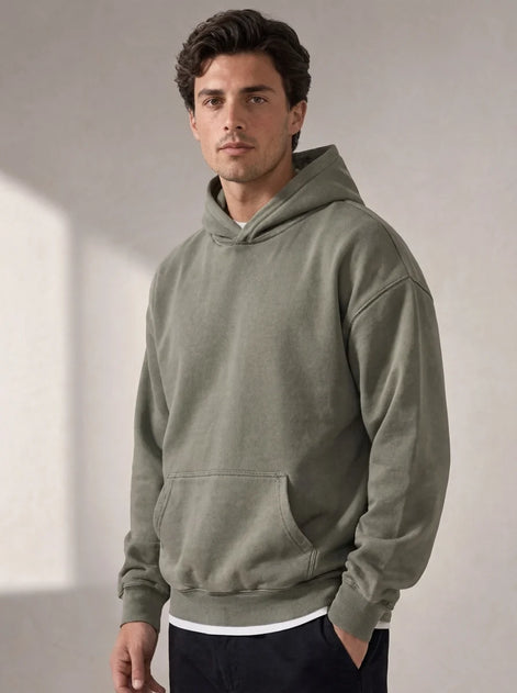 Herren Hoodie Fleece Lässiger Pullover mit Kapuze