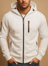 Herren Hoodie mit Reißverschluss und Kapuze für Sport und Alltag